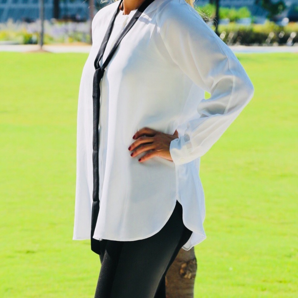 Tuxedo Blouse
